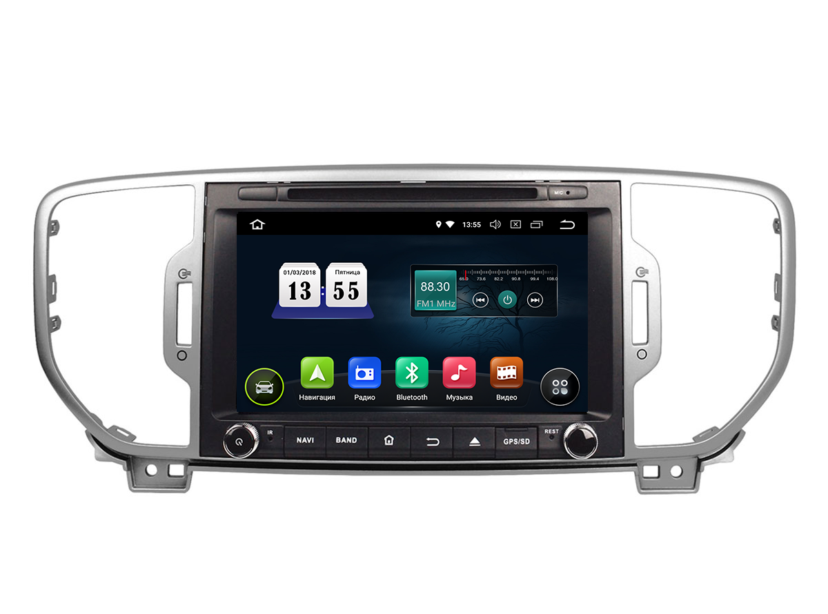     8.0 Kia Sportage 2016-2019  GPS-, Wi-Fi  Bluetooth Incar TSA-1845